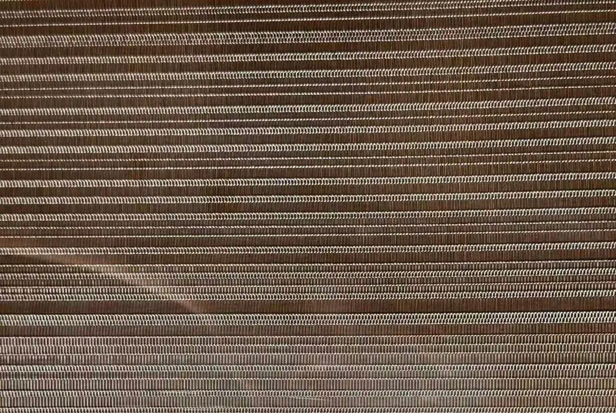 SG-LG-003 laminated glass metal mesh pattern sample