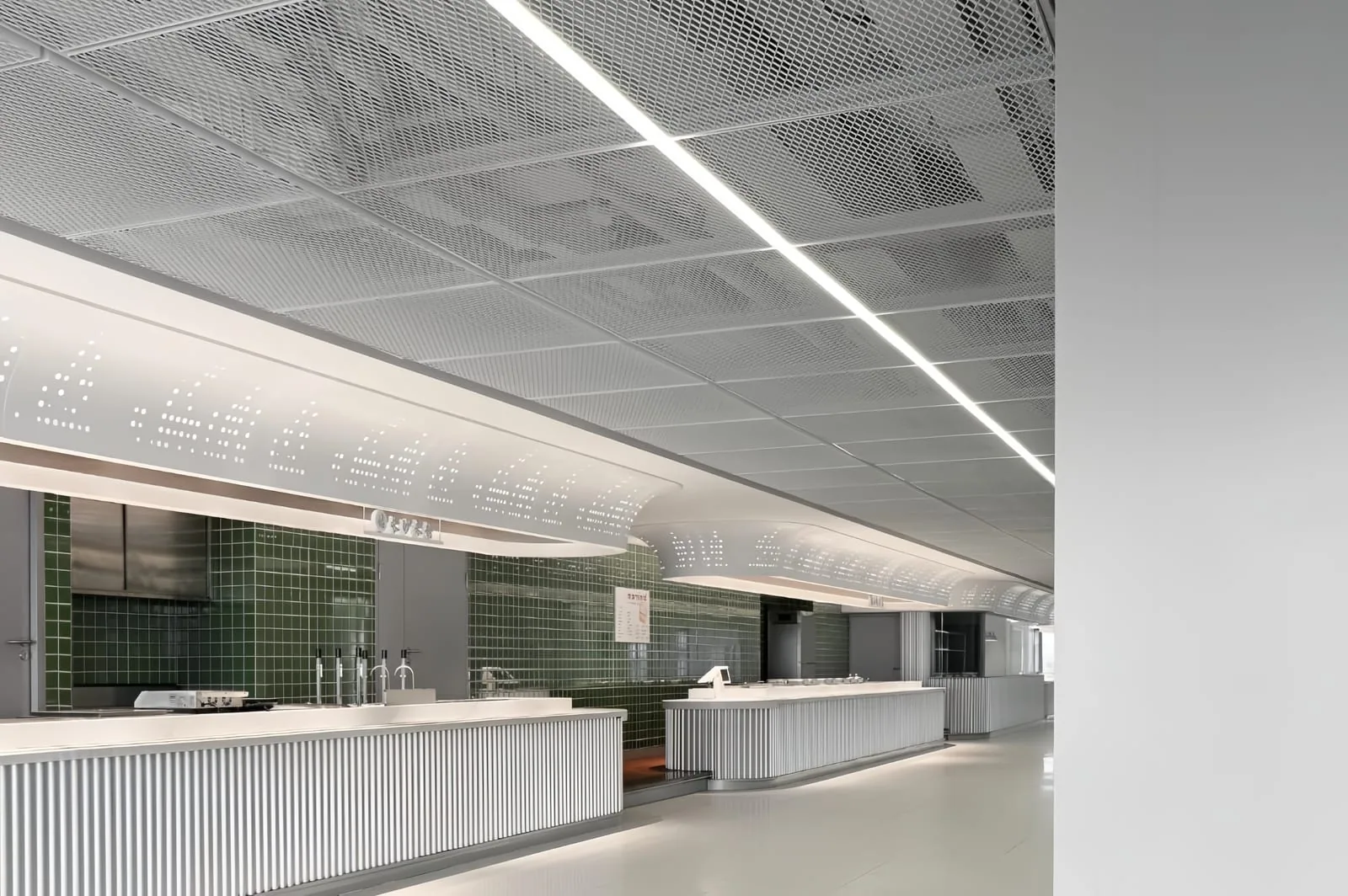 Counter ceiling for Expanded Metal Mesh