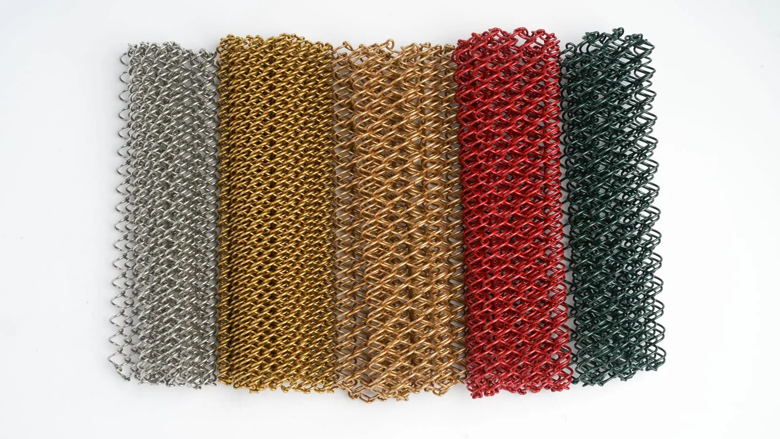 Colour options for Metal Coil Drapery