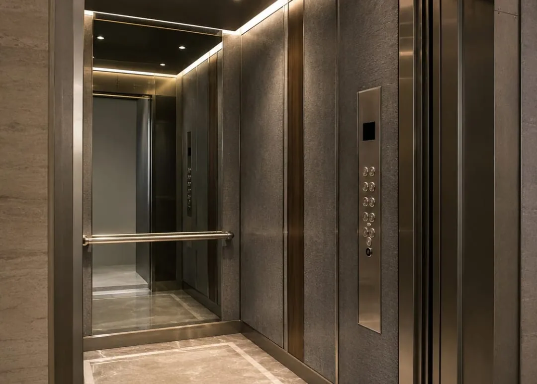 Hotel elevator cab laminated glass metal mesh panel - Laminated Glass Metal Mesh