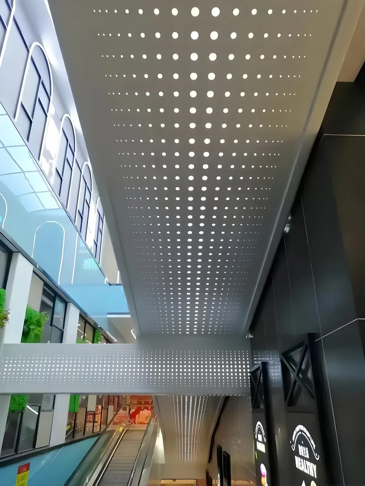 Ceiling light panel for Perforated Metal Sheet