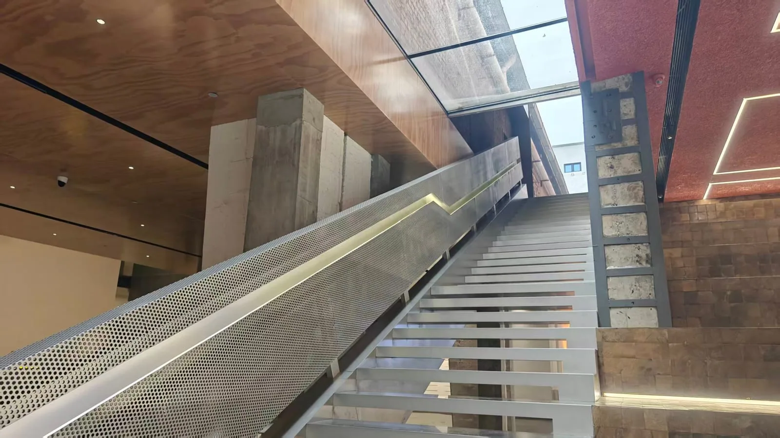 Stair railing panel for Perforated Metal Sheet