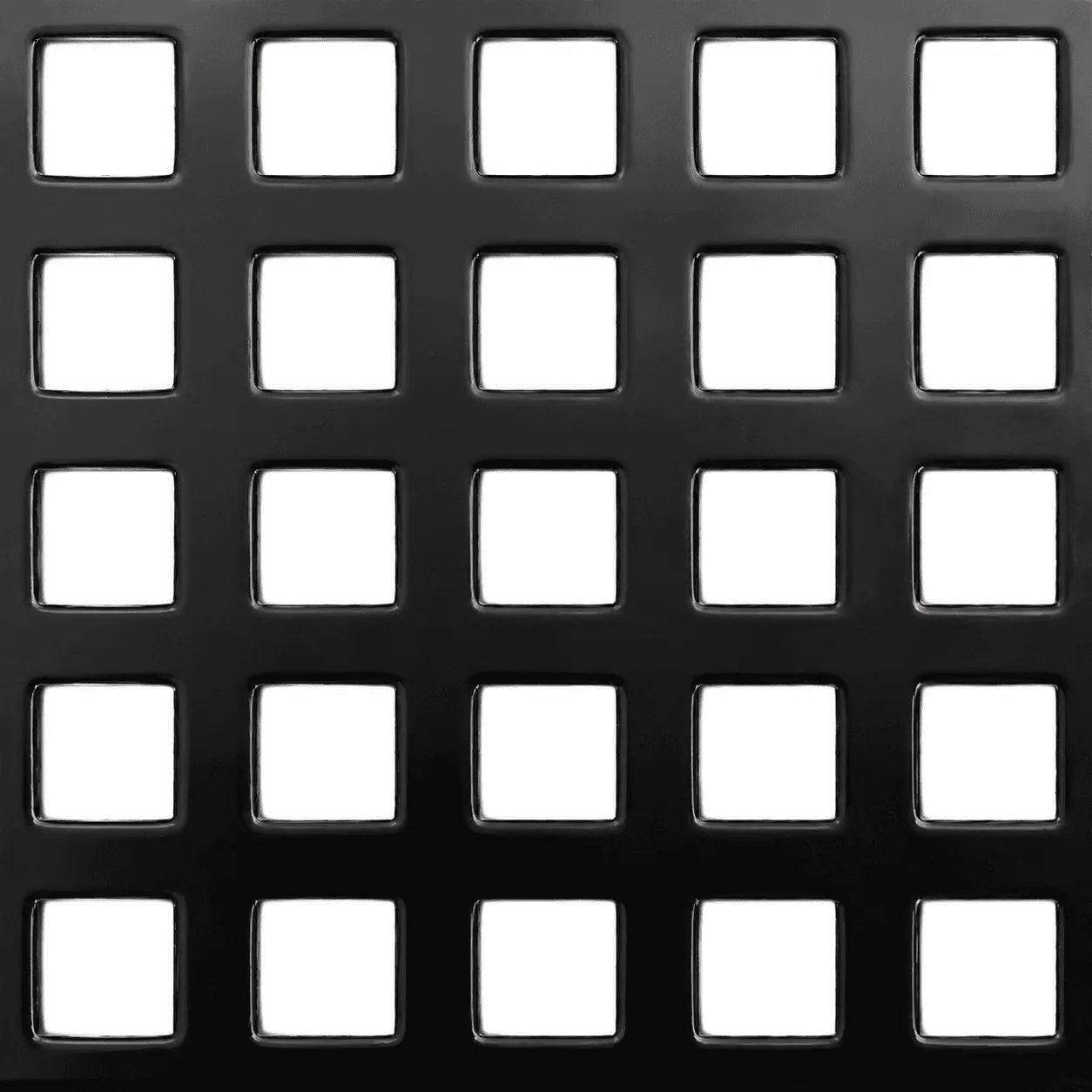 Square hole perforated metal sample