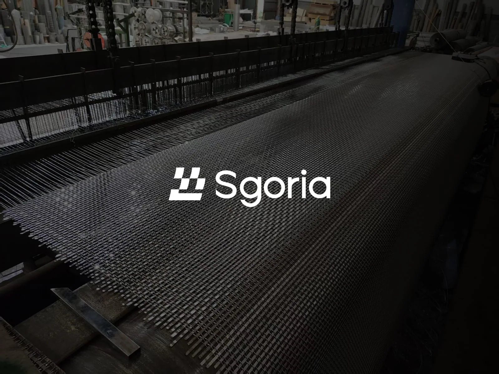 SGORIA architectural metal mesh weaving production inside the factory