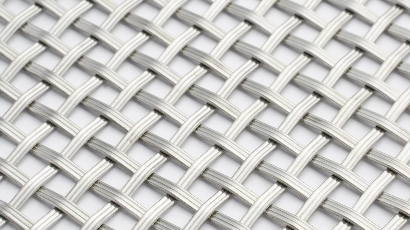 Carbon Steel material route comparison with warm and cool woven metal mesh samples