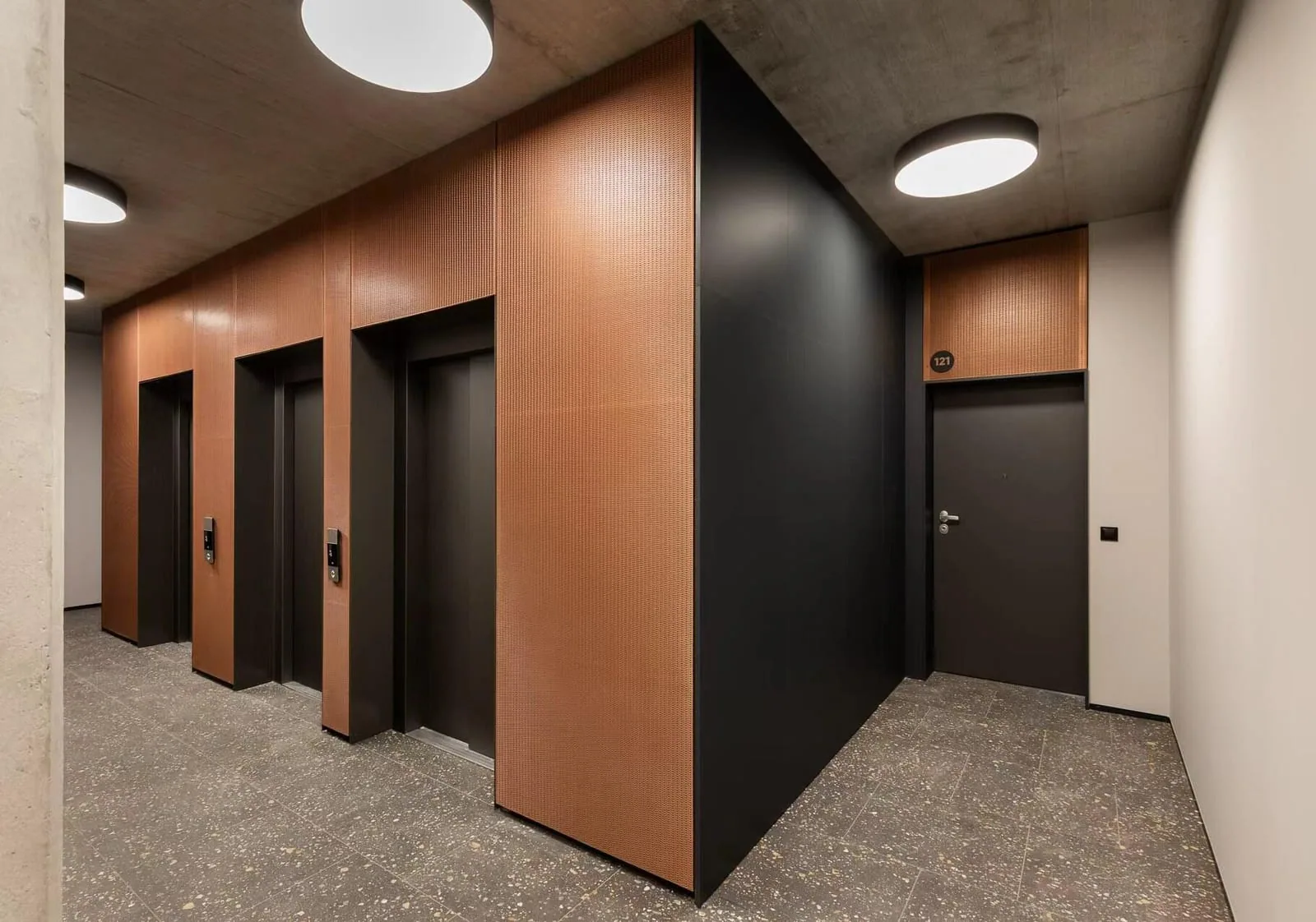 Elevator Cab Installation for SGORIA architectural metal mesh fixing support